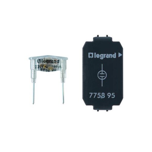 775895 LEGRAND GLIMMAGGREGAT 230V 1MA ORANGE PRO 21 ORANGE LEUCHTEND Produktbild Additional View 1 L