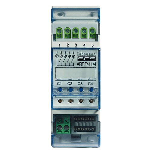 F411/4 BTICINO SCHALTAKTOR 4FACH REG Produktbild Additional View 2 L