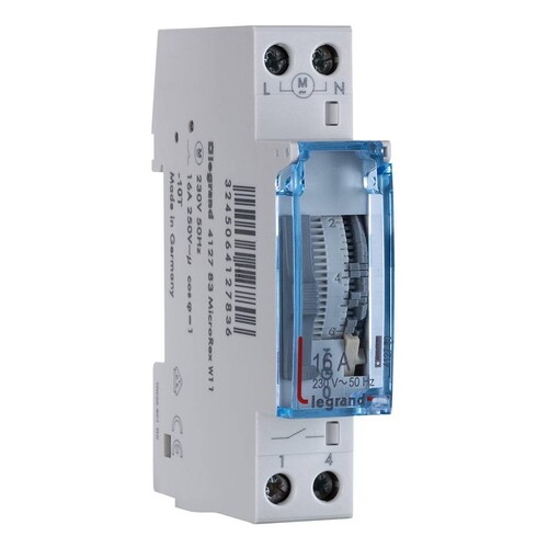 412783 Legrand MicroRex W11 Wochen- Schaltuhr 230V 50Hz sync. o. Gangreserve Produktbild Additional View 1 L