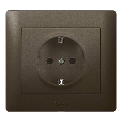 771262 LEGRAND Schukosteckdose Galea dark bronze Produktbild Additional View 2 L