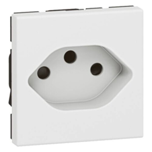 077506 LEGRAND Mosaic Steckdosen Schweiz Standard Typ 13 10A Produktbild Additional View 1 L