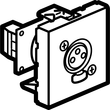 078755 LEGRAND XLR Mosaic 3-pol. Anschlusseinheit Produktbild Additional View 2 S