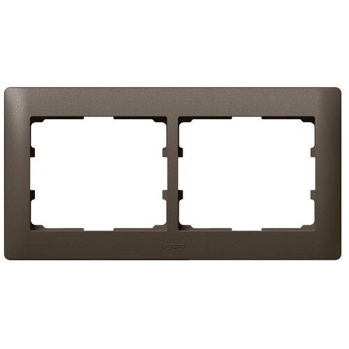 771202 Legrtand 2-fach Rahmen horizontal Galea Dark Bronze Produktbild Additional View 1 L