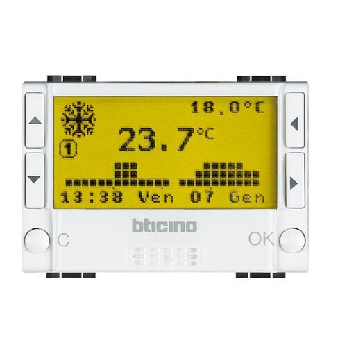 N4451 Bticino Chronothermostat Light Produktbild Additional View 2 L