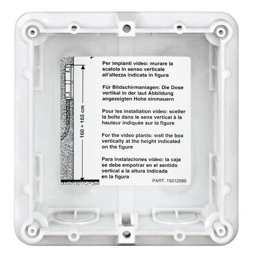 350010 Bticino Unterputzkasten 1 Module Produktbild Additional View 2 L