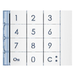 353002 Bticino Frontblende Codelock-/ Zehnertastatur Allwhite Produktbild Additional View 2 S