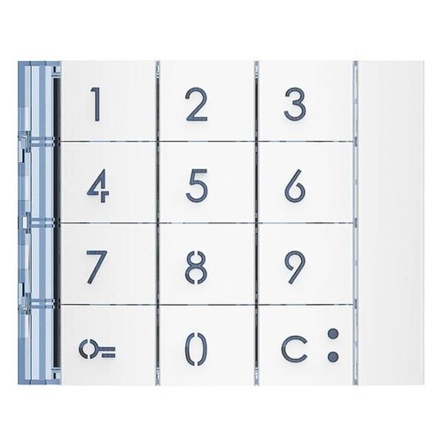 353002 Bticino Frontblende Codelock-/ Zehnertastatur Allwhite Produktbild Additional View 2 L