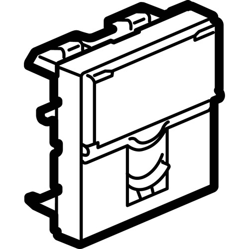 078731 LEGRAND MSC Tel.dose 1f. RJ11 2mod ws Produktbild Additional View 2 L