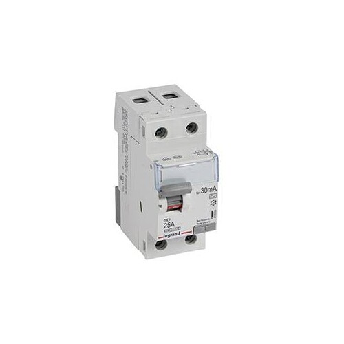 411509 Legrand TX3 FI 25A 2P 30MA AC Fehlerstrom-Schutzschalter Produktbild Additional View 1 L