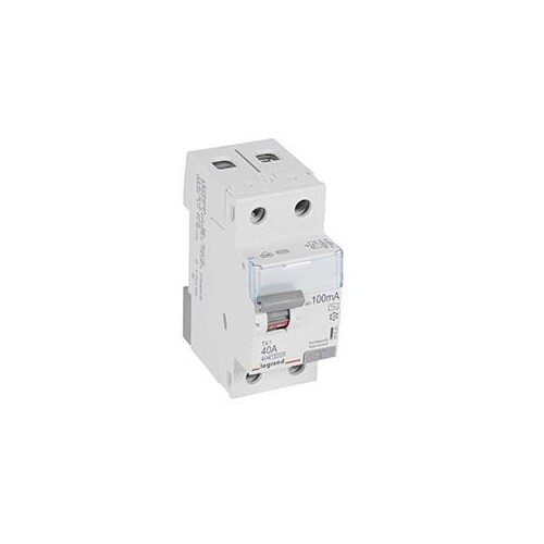 411520 Legrand TX3 FI 40A 2P 100MA AC Fehlerstrom-Schutzschalter Produktbild Additional View 1 L