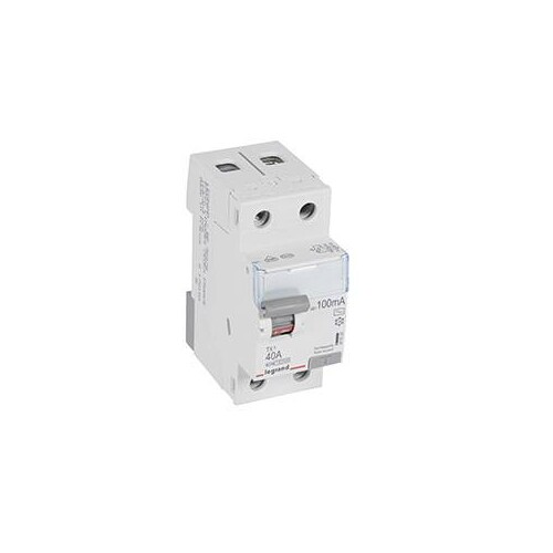 411520 Legrand TX3 FI 40A 2P 100MA AC Fehlerstrom-Schutzschalter Produktbild Additional View 1 L