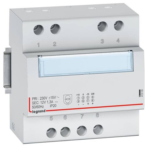 413105 Legrand U-VERSORG230AC/12VDC1,25A Produktbild Additional View 1 L