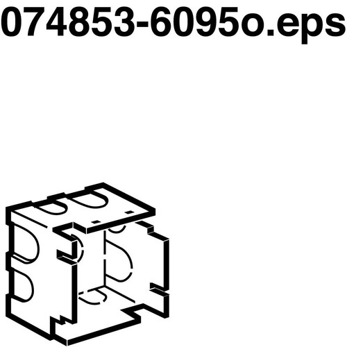 080011 Legrand MSC Einbaugehäuse 2mod Produktbild Additional View 1 L