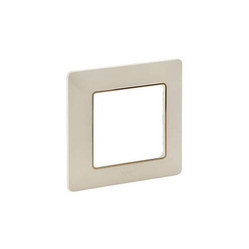 754061 Legrand Valena Life 1 fach Rahmen Farbe: Mandelweiß/Chrom Produktbild Additional View 1 L