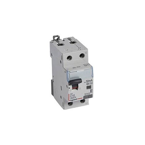 411059 Legrand DX3 FI/LS Schalter C Charakteristik, 10A, 1P+N, 6kA, 30mA, T Produktbild Additional View 1 L