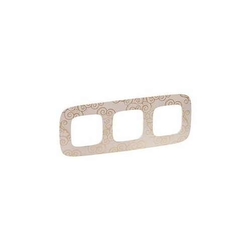 754353 Legrand Valena Allure 3 Fach Rahmen Goldstyle Produktbild Additional View 1 L