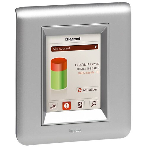 062601 Legrand Touchscreen 3,5 Zoll Überwachungszentrale Sicherheitsleuchte Produktbild Additional View 1 L