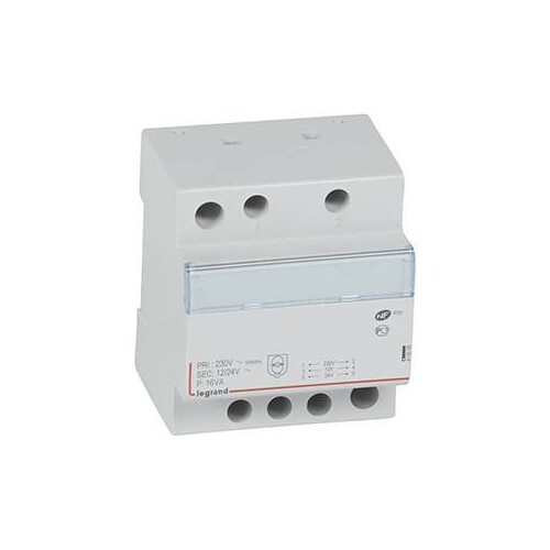 413095 Legrand Sicherheitstransformator, Prim. 230V/50 Hz, Sek.12V AC oder 24V A Produktbild Additional View 1 L