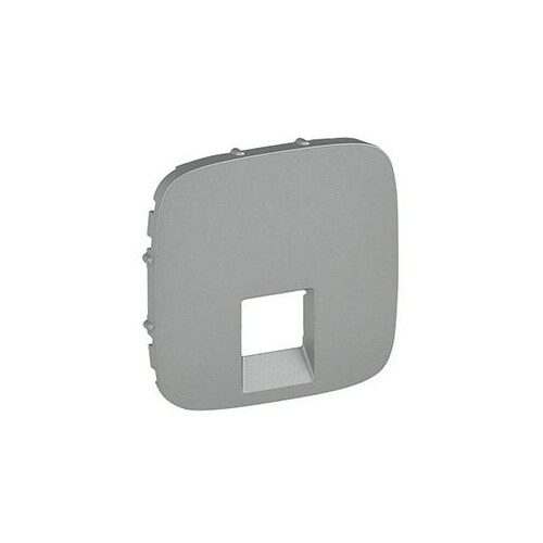 755417 Legrand Valena Allure Abdeckung RJ11/RJ45 1 fach Farbe: Aluminium Produktbild Additional View 1 L