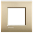 LNC4802OF Bticino Abdeckrahmen LIVINGLIGHT AIR, 2 modulig, Farbe: Gold Produktbild Additional View 2 S
