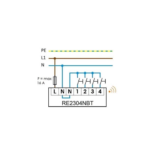 5455 Dotlux CASAMBI 4-fach Tasteninterface mini Produktbild Additional View 2 L