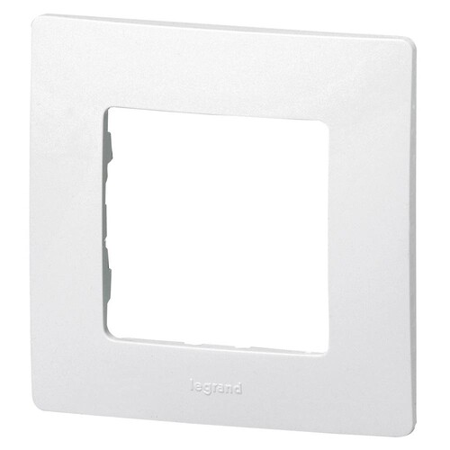 665001 LEGRAND NILOE RAHMENPLATTEN 1-FACH HORIZ. U.VERTIKAL 86X86MM ULTRAWS Produktbild Additional View 1 L