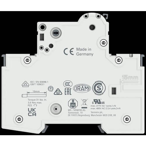 5SY6110-6 SIEMENS Leitungsschutzschalter 230/400V 6KA 1-polig Produktbild Additional View 7 L