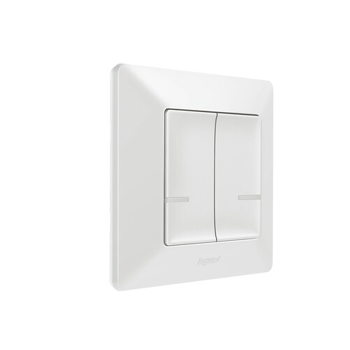 752187 Legrand Valena Life Netatmo Wandsender 2-fach ultraweiss Produktbild Additional View 2 L