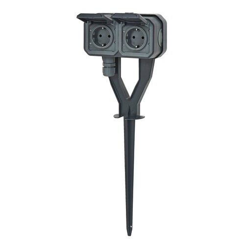 069759L Legrand Plexo New Gartenpfahl 2- fach vorverdrahtete SSDO, SL, EB, IP44, Produktbild Additional View 2 L