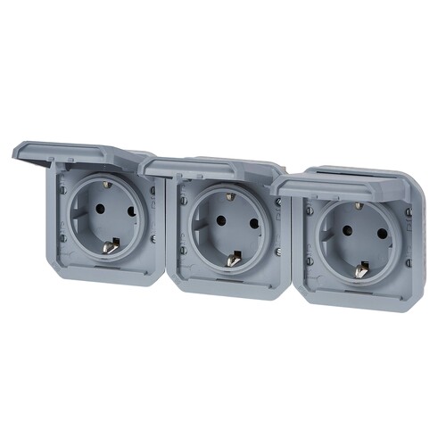 069578L Legrand Plexo New Einsatz 3fach vorverdrahtete SSDO horizontal, SL, EB, Produktbild Additional View 2 L