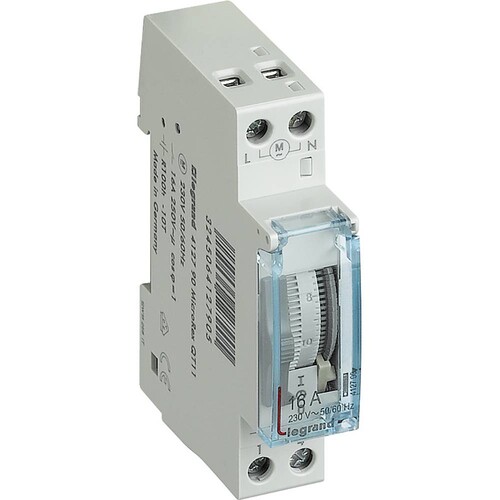 412790 Legrand MicroRex QT11 Tages- Schaltuhr 230V50-60Hz quarz +Gangreserve Produktbild Additional View 2 L