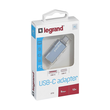 050692 Legrand Adapter USB-A/USB-C Produktbild Default S