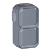 69744L Legrand Plexo Schuko-Feuchtraum Aufputz 2-fach senkrecht grau IP44 Produktbild Additional View 5 S