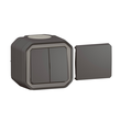 069789L Legrand Plexo AP Multifunktions- schalter anthrazit IP55 10AX/Taster10A Produktbild 3 S