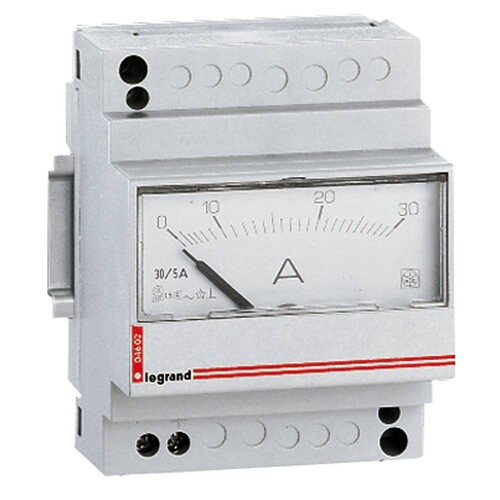 004602 LEGRAND Amperemeter VE 0-30A 4TE analog Produktbild Additional View 2 L