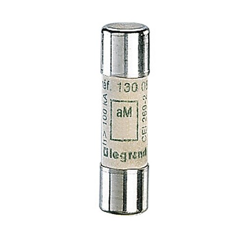 13010 Legrand Zylinder Sicherung 10x38mm 10A Träge aM 500V 100kA Produktbild Additional View 2 L