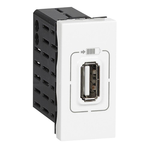 077591 Legrand MSC USB Lademodul 1-fach weiß Produktbild Additional View 5 L