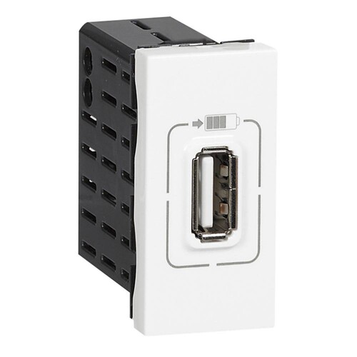 077591 Legrand MSC USB Lademodul 1-fach weiß Produktbild Additional View 2 L