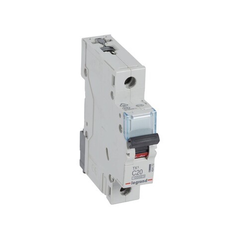 404172 Legrand TX3 LS C20A 1P 10KA 1M LS-Schalter Produktbild Additional View 2 L