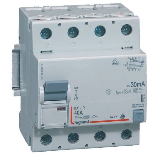 411846 Legrand FI 4P 40A 30MA TYP B (N-LINKS) Fehlerstromschutzschalter Produktbild Additional View 2 L