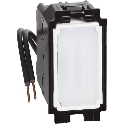 K4004LB Bticino LivingNow 1 moduliger Kreuzschalter mit blauer LED Beleuchtun Produktbild Additional View 1 L