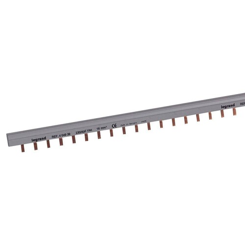 404939 Legrand Stiftkammschiene, 2 polig, 1 m, 16 mm² Produktbild Additional View 2 L