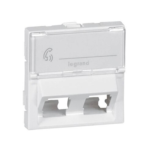 078613 Legrand Mosaic KEYSTONE Adapter 45° 2 fach, 2 modulig, Farbe: ultraweiß Produktbild Additional View 1 L