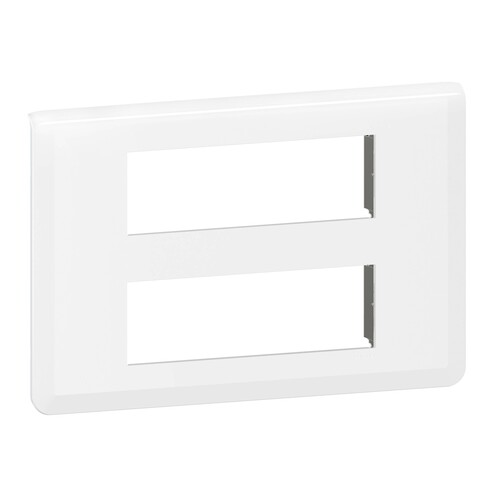 078836L Legrand Mosaic Rahmen 2x6 modulig, horizontal Farbe: Ultraweiß Produktbild Additional View 3 L