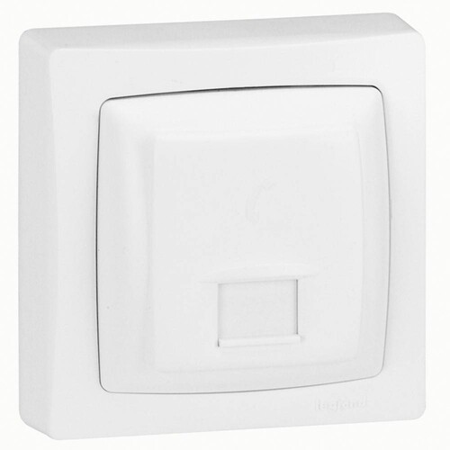 086033 Legrand Datendose 1xRJ45 ISDN für OTEO, Farbe: Weiß Produktbild Additional View 2 L