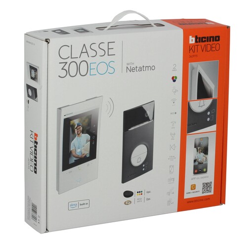 363915 Bticino FlexONE Video Set mit Türstation LINEA3000 Black + CLASSE 300 Produktbild Additional View 1 L