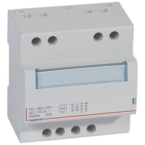 413106 Legrand Spannungsversorgung, Prim.230V/50Hz, Sek. 15V DC, Strom 1A,  Produktbild Additional View 2 L