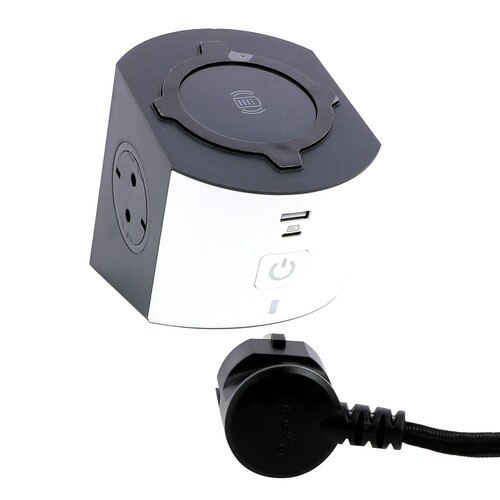 694506 Legrand Power Work W Charging,USB A+C, 2x Steckdose,2m Kabel Farbe: Ultra Produktbild Additional View 1 L