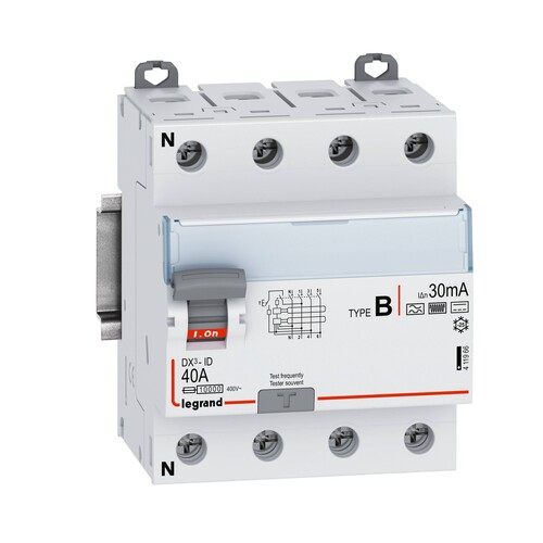 411966 Legrand DX3 Fehlerstromschutzschalter 40A, 4 polig, Produktbild Additional View 1 L