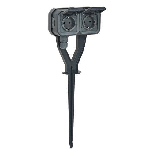 069759L Legrand Plexo New Gartenpfahl 2- fach vorverdrahtete SSDO, SL, EB, IP44, Produktbild Additional View 3 L